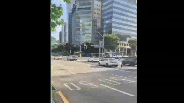영상은 차도 위에서 좌회전 신호를 기다리는 한 여성의 모습. /영상=보배드림 캡처