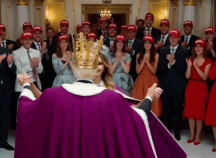 트럼프, '신라금관' 쓰고 멜라니아와 '덩실덩실'… SNS 확산 영상 보니