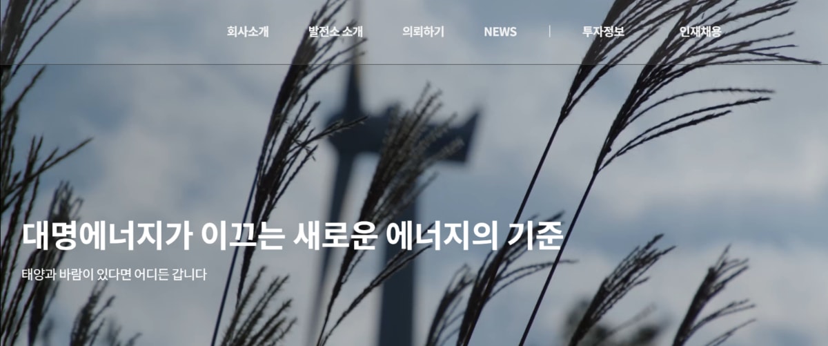 DS투자증권은 16일 대명에너지에 대해 투자의견 '매수' 목표주가 2만3000원을 제시했다. 사진은 대명에너지 홈페이지 갈무리. /사진=대명에너지