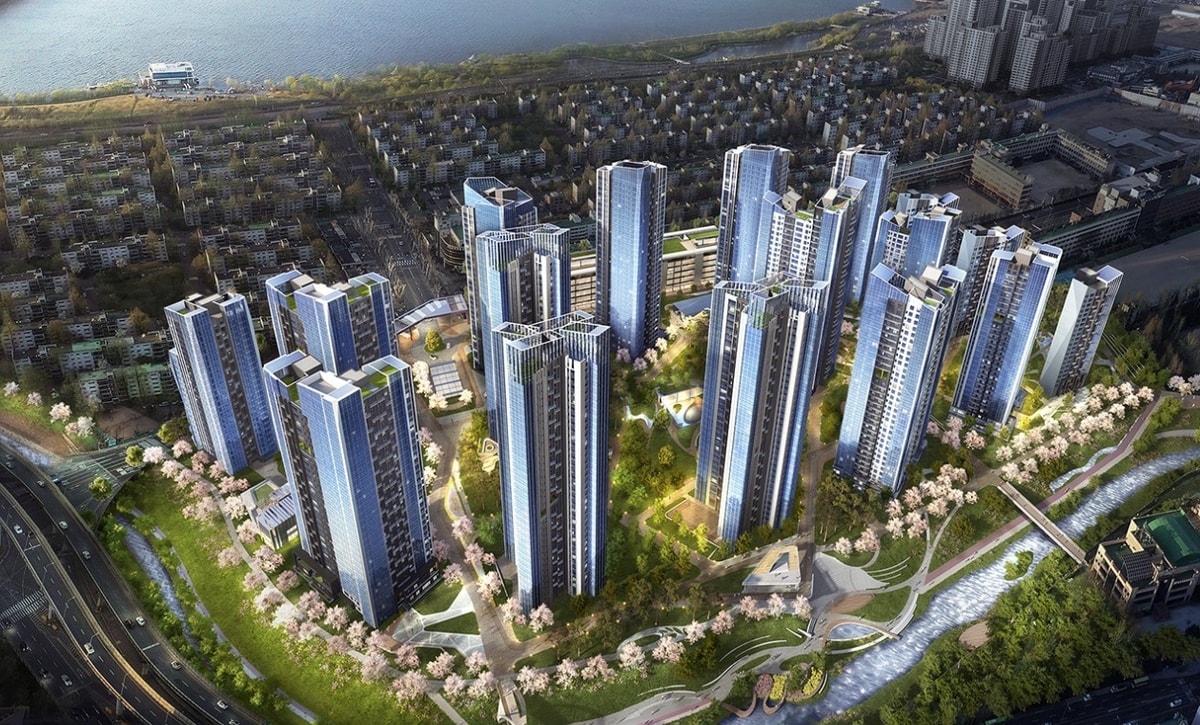 반포 래미안 트리니원 1순위 청약에 5만5000명 가량이 몰리며 경쟁률 237.5대1을 기록했다. 사진은 반포 래미안 트리니원 조감도. /사진제공=삼성물산