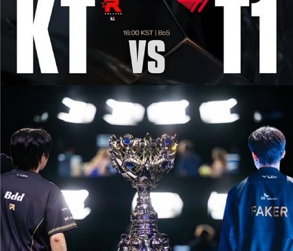 T1과 kt 롤스터가 롤드컵 결승전을 치른다. 사진은 2025 LoL 월드챔피언십 결승전 포스터. /사진 제공=CGV