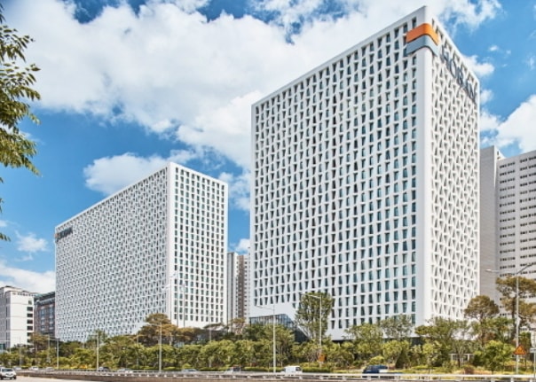 호반그룹이 최근 LS그룹 지주사 LS 지분율을 3% 이상 확보했다. 사진은 호반그룹 건물 모습. /사진=호반그룹 제공