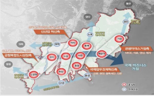 부산시 도시공간구조 재편 구상도/사진=부산시