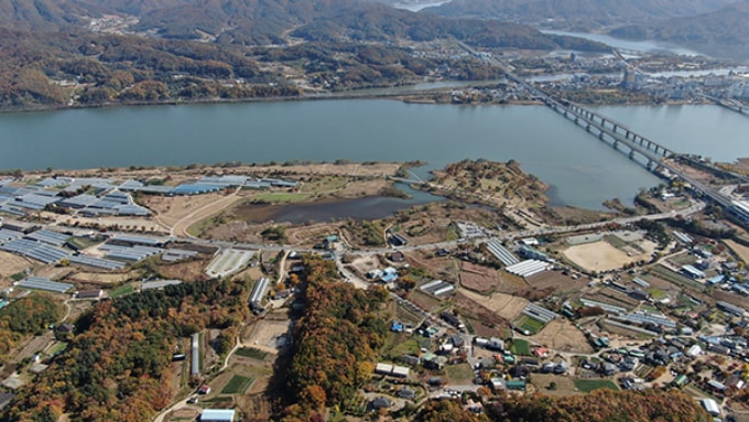 남양주시 조안면과 양평군 양수리 전경. /사진제공=양평군