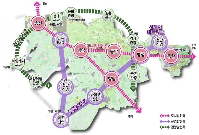 화성특례시 도시공간 구상도. /사진제공=화성특례시