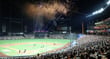 지난 8월29일 대전 한화생명 볼파크에서 열린 프로야구 &#039;2025 신한 SOL뱅크 KBO 리그&#039; 삼성 라이온즈와 한화 이글스의 경기에서 100만 관중 달성 기념 불꽃놀이가 펼쳐지고 있다./사진-뉴스