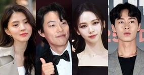 연이어 터지는 대세들의 열애 소식. 응원 못지않게 잡음도 끊이지 않고 있다. 사진은 배우 한소희, 류준열, 카리나, 이재욱. /사진=9아토엔터테인먼트, 장동규 기자, 임한별 기자