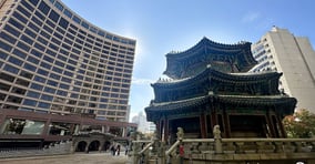 서울 중구 소공동 웨스틴조선 서울 앞에 위치한 환구단 &#039;황궁우&#039; 모습. /사진=장동규 기자