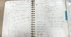 2008년 10월20일. 서울시 강남구 논현동 한 고시원에서 방화·흉기 살해 사건이 발생했다. 사진은 사건 피의자 정상진이 수년 동안 기록한 메모장의 모습. /사진=뉴시스