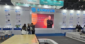 삼현이 자체 기술 3-in-1을 기반으로 로봇 신제품 개발을 확대하며 사업 포트폴리오를 확장하고 있다. 사진은 로보월드에 마련된 삼현 부스. /사진=김이재 기자