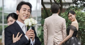 개그맨 김원훈과 엄지윤이 웨딩사진을 공개했다. /사진=김원훈 인스타그램 캡처
