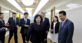 북한이 최선희 외무상의 러시아, 벨라루스 방문 소식을 전했다. 사진은 최선희 외무상 일행. /사진=뉴스