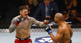 (왼쪽부터) UFC 헤비급 챔피언 톰 아스피날(영국)과 도전자 시릴 간(프랑스) /사진=로이터
