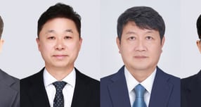 현대백화점그룹이 정기 임원 인사를 실시했다. (왼쪽부터)민왕일 현대리바트 대표이사(내정) 사장, 유재기 현대에버다임 대표이사(내정) 전무, 이진원 현대L&amp;C 대표이사 부사장, 이종근 현대지에프홀딩스 경영전략실장 부사장. /사진=현대백화점