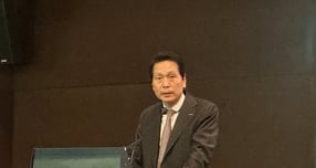 배재규 한국투자신탁운용 대표가 장기적으로 안정된 성과를 내는 TDF 투자의 중요성에 대해 5일 강조했다. 사진은 배재규 한투운용 대표. /사진=이동영 기자