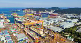 한화오션 거제사업장 전경. /사진=한화오션 