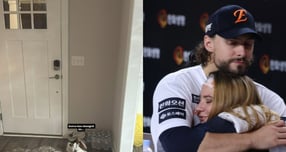 한화 이글스에서 활약한 라이언 와이스 부부가 남다른 한국사랑을 뽐냈다. 사진은 5일(한국시각) 와이스의 아내 헤일리가 올린 현관 사진(왼쪽). /사진=헤일리 인스타그램 캡처