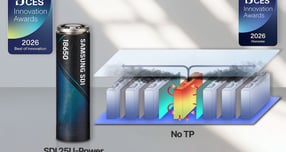 삼성SDI의 CES 최고 혁신상 및 혁신상 수상 제품과 관련 로고 이미지. /사진=삼성SDI