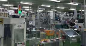 농심 구미공장에서 신라면이 생산되고 있다. /사진=고현솔 기자