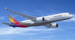 아시아나항공 A350항공기. /사진=아시아나항공