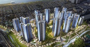 반포 래미안 트리니원 1순위 청약에 5만5000명 가량이 몰리며 경쟁률 237.5대1을 기록했다. 사진은 반포 래미안 트리니원 조감도. /사진제공=삼성물산