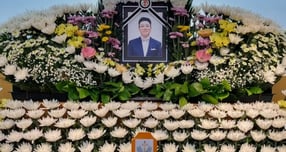 남성 듀오 원투 출신 오창훈이 세상을 떠난 지 2년이 흘렀다. 사진은 원투 출신 오창훈 빈소. /사진=원투 멤버 송호범 인스타그램 