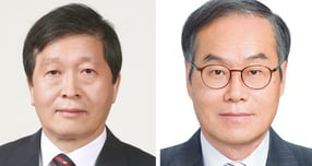 이재명 대통령이 중앙노동위원장과 방위사업청장 등 장·차관급 인사를 냈다. 사진은 14일 중앙노동위원회 위원장에 임명된 박수근 한양대 법학전문대학원 명예교수(왼쪽)과 방위사업청장에 임명된 이용철 임명공증인 변호사. /사진=뉴스1 