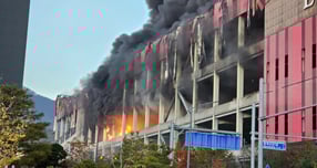 천안 물류센터 화재, 소방 대응 2단계 발령… "확산 차단 중"