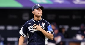 정우주가 한일전 10연패를 깨기 위해 마운드에 오른다. 사진은 지난 9일 서울 구로구 고척스카이돔에서 열린 K-베이스볼 시리즈에 구원 등판한 정우주. /사진=뉴스