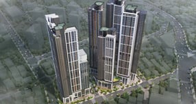 현대건설이 오는 12월 &#039;힐스테이트 선암호수공원&#039; 분양을 시작한다. 사진은 힐스테이트 선암호수공원 조감도. /사진제공=현대건설