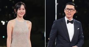 배우 현빈·손예진 부부가 제46회 청룡영화상에서 청정원 인기상에 이어 주연상을 동반 수상했다. 사진은 배우 현빈·손예진 부부가 19일 오후 서울 영등포구 KBS홀에서 열린 제46회 청룡영화상 시상식에 참석해 각각 레드카펫을 밟는 모습. /사진=뉴스