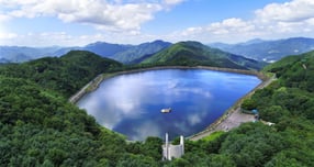 가평군 호명호수 전경. /사진제공=가평군
