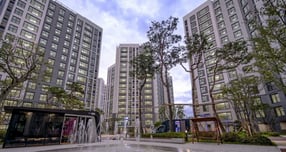 동문건설이 공급한 &#039;원주 동문 디 이스트&#039;가 10월말 입주에 돌입해 순항 중이다. 사진은 원주 동문 디 이스트 전경. /사진제공=동문건설