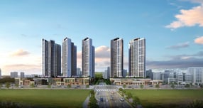 정부의 대책 발표로 비규제지역 분양시장이 뜨거운 가운데 신분당선 연장이 예정돼 있는 &#039;서수원 에피트 센트럴마크&#039;가 수원 신도심내에 공급된다. 사진은 서수원 에피트 센트럴마크 투시도. /사진 제공=디허브