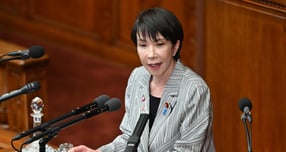 일본 집권 자민당과 연립 여당 일본유신회가 중의원(하원) 의원 정수를 9% 이상 줄이는 데 합의했다. 사진은 다카이치 사나에 일본 총리가 도쿄 국회의사당에서 발언하고 있는 모습./사진=뉴스