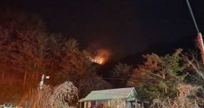 강원 양양군 한 야산에서 22일 산불이 발생했다. 사진은 산불 현장의 모습. /사진=뉴스1    