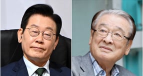 이재명 대통령이 배우 이순재 별세와 관련해 자신의 페이스북에 &quot;대한민국 문화예술계의 큰 별, 이 선생님의 명복을 기원한다&quot;고 글을 올렸다. 사진은 지난 23일(현지시각) 이 대통령이 남아프리카공화국 요하네스버그 엑스포 센터에서 열린 G20 정상회의 제3세션에 참석한 모습과 배우 고 이순재가 2018년 3월28일 영화 &#039;덕구&#039;와 관련해 인터뷰하는 모습. /사진=뉴시스(G20 조직위원회 제공), 뉴시스 