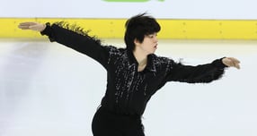 차준환(서울시청)이 29일 서울 양천구 목동아이스링크에서 열린 2025 KB금융 전국남녀 피겨스케이팅 회장배 랭킹대회 남자 시니어 쇼트프로그램에 출전해 연기를 펼치고 있다. /사진=뉴스