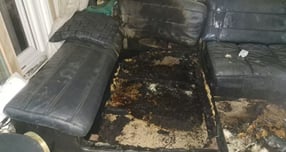 경기 파주의 한 아파트에서 발생한 화재 현장. /사진=뉴스1(경기도북부소방재난본부) 