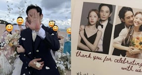 배우 온주완과 걸스데이 출신 배우 방민아가 발리에서 로맨틱한 결혼식을 올렸다. 사진은 배우 온주완과 걸그룹 걸스데이 출신 배우 방민아의 발리 결혼식 모습. /사진=SNS 캡처