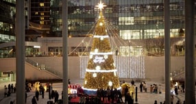 경기융합타운 광장 &#039;도담트리&#039; 점등. /사진제공=경기도