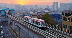 의정부 경전철 운행 모습. /사진제공=의정부시