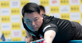 조재호가 김준태를 꺾고 PBA 8차 투어 16강에 진출했다. 사진은 NH농협카드에서 활약 중인 조재호. /사진=프로당구협회(PBA) 제공