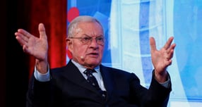 키스 켈로그 우크라이나 특사가 전쟁 종식을 위한 협상 합의가 거의 다 됐다고 말했다. 사진은 켈로그 특사가 지난 6월12일 벨기에 브뤼셀에서 열린 포럼에서 연설한 모습. /사진=로이터