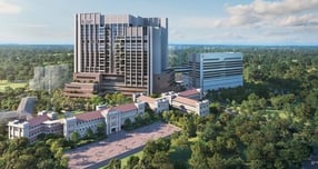 쌍용건설이 총 공사비 약 5억8000만달러(한화 약 8000억원) 규모의 알렉산드라병원 외래병동 공사를 40%의 지분으로 수주했다. 사진은 알렉산드라병원 조감도. /사진=쌍용건설