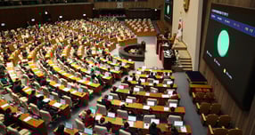 연금개혁특별위원회의 활동기한을 1년 연장하는 안건이 국회 본회의를 통과했다. 사진은 11일 서울 여의도 국회에서 열린 제430회국회(임시회) 제1차 본회의에서 연금개혁 특별위원회 활동기간 연장의 건 이 통과되고 있는 모습. /사진=뉴시스