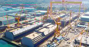 한화오션 거제사업장 전경. /사진=한화오션