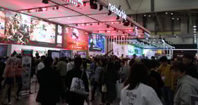 BNK투자증권이 넷마블에 대해 긍정 전망을 내놨다. 사진은 지난 11월14일 부산 벡스코 제1전시장에 위치한 넷마블의 &#039;지스타 2025&#039; 부스. /사진=뉴스