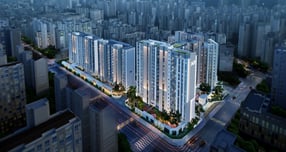 GS건설이 12일 역삼센트럴자이의 견본주택을 오픈하며 분양 시작을 알렸다. 사진은 역삼센트럴자이 투시도. /사진제공=GS건설 