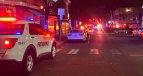 미국 브라운대 총격 사건으로 인근 지역이 통제됐다. /사진=로이터